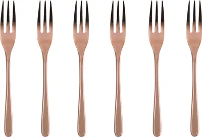 Produktbild von Sambonet Taste Edelstahl/PVD Kupfer Kuchengabeln 6tlg. 52553CA5