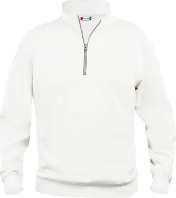 Produktbild von Basic Sweatshirt mit antistatischem Metalllux Halb-Reißverschluss und Rippenbündchen