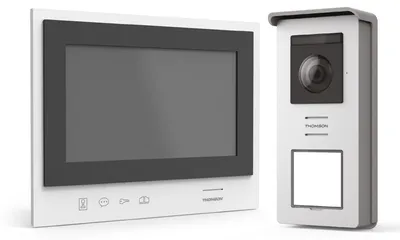Produktbild von Kabellose Videosprechanlage mit mobilem, akkubetriebenem Bildschirm – Thomson Air – Thomson – 512286
