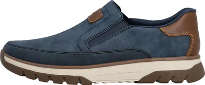 Produktbild von Rieker Herren Slipper mit herausnehmbarer MemoCup Decksohle extra weit B9350, Größe:44 EU, Farbe:Blau