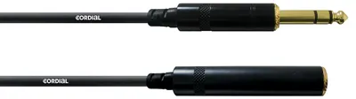 Zdjęcie produktu dla Cordial CFM 7.5 VK, 6.35mm, Męska, 6.35mm, Żeńska, 7,5 m, Czarny