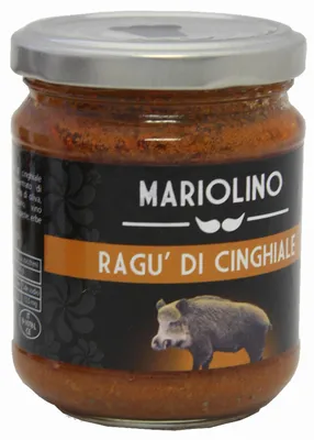 Produktbild von Wildschwein Ragout 212 ml. - Mariolino Sughi