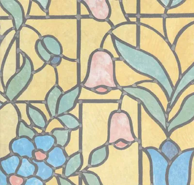 Produktbild von Fensterfolie Nizza Adhesive - Klebefilm Bleiglas Look 0,45 m x 2 m bunt