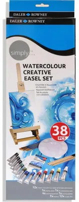 Obrázok produktu pre DALER ROWNEY Simply sada akvarelových farieb s príslušenstvom – 38 ks