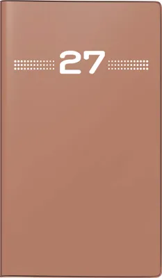 Produktbild von 2027 rido/idé PlankalenderMiniplaner1M/2S caramel