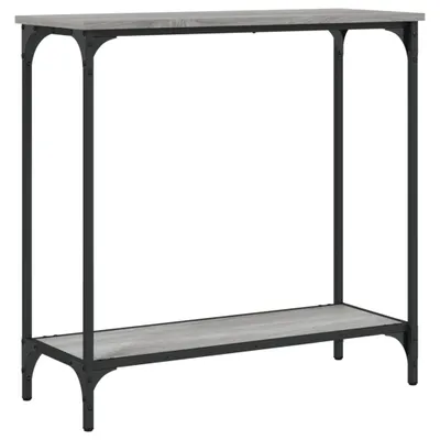 Image de vidaXL Table console Gris Sonoma 75x30,5x75 cm Bois composite