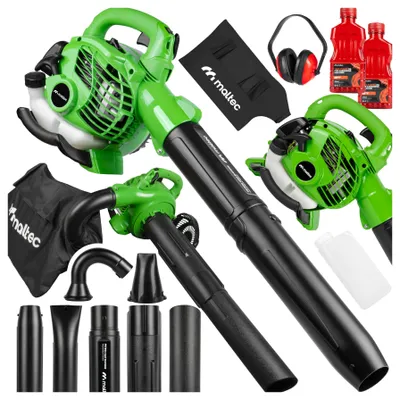 Produktbild von Benzin Laubsauger Laubbläser Gartenstaubsauger mit Häcksler MalTec MasterBlow7500W Motor 2-Takt 26cc Staubsauger Schredder
