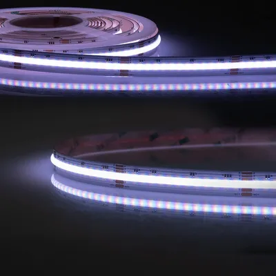 Produktbild von Isoled LED COB RGB+2700K Linear Flexband, 24V DC, 20W, IP20, 5m Rolle, 896 LED/m 117753
