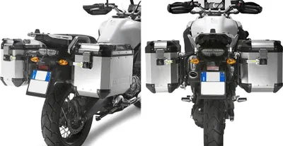 Zdjęcie produktu dla Rurowy stalowy bagażnik boczny Givi PL2119CAM do Trekker Outback dla różnych modeli Yamaha