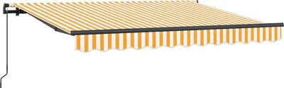 Zdjęcie produktu dla vidaXL Markiza zwijana Żółta 250 x 200 cm Tkanina