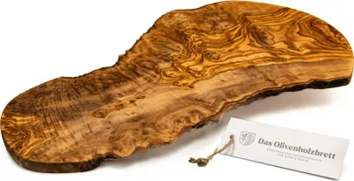 Produktbild von Brotzeitbrett aus Olivenholz im Naturschnitt 65 cm