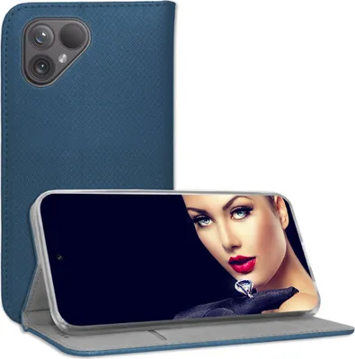 Produktbild von Bookstyle Schutzhülle Klapphülle Schutztasche Etui Cover für Fairphone 5 - Blau