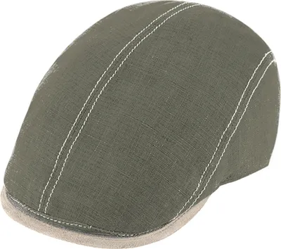 Fiebig Flatcap aus 100% Leinen mit UPF 50+ in olive