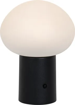 Zdjęcie produktu dla Lampa stołowa czarna, w tym LED, 3-stopniowy ściemniacz, ładowalna - Louise