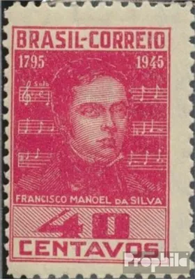 Produktbild von Briefmarken Brasilien 1945 Mi 676X (kompl.Ausg.) postfrisch Manuel da Silva