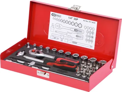 Produktbild von KS Tools 1/4 Steckschlüssel-Satz, 30-tlg