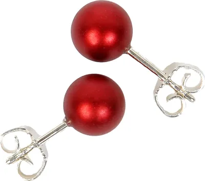 Produktbild von DeMarie Ohrringe Metall 0,8cm rot ohne 144020039