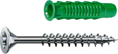 Obrázok produktu pre Univerzálne skrutky Spax + hmoždinky 5,0 x 60 mm TX 20 – sada 10 ks
