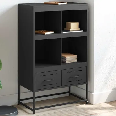 Zdjęcie produktu dla vidaXL Tablica wysoka czarna 68x39x111,5 cm stalowa