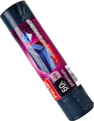 Obrázek produktu pro Pytle na odpadky 60l modré zatahovací 10ks