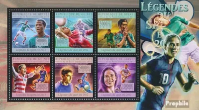 Produktbild von Briefmarken Guinea 2012 Mi 9633-9638 Kleinbogen (kompl. Ausgabe) postfrisch Fußball