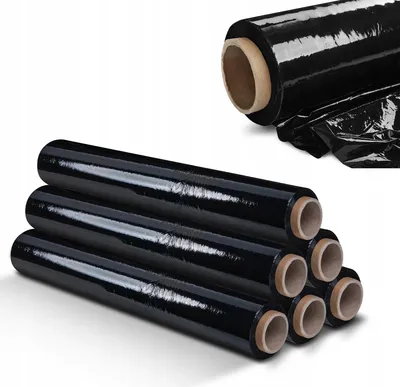 Obrázek produktu pro Stretch fólie - paletová fólie - role 2,5 kg - extra silná XL - balení po 6 kusech - černá