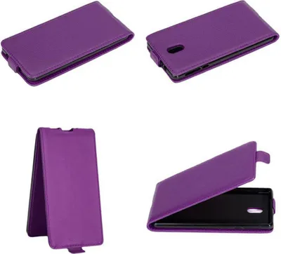 Produktbild von Cadorabo Hülle für Nokia 3 2017 Schutzhülle in Lila Flip Handyhülle Case Cover Etui Kunstleder