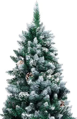 Immagine prodotto di Albero di Natale artificiale con pigne e neve 210 cm