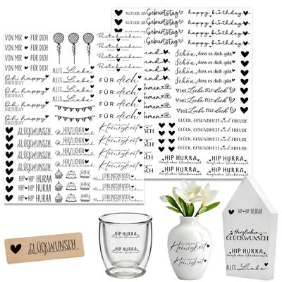 Productafbeelding van Transferstickers - Veel succes - Knutselaccessoires - 2 stuks