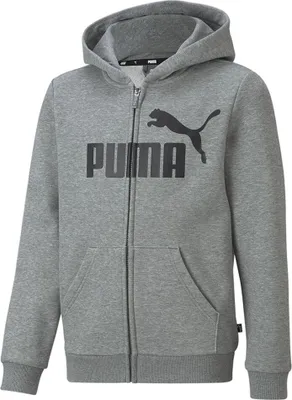 Obrázek produktu pro Mikina Puma Ess s velkým logem a zipem, šedá, 4–5 let, chlapci, šedá, 4–5 let