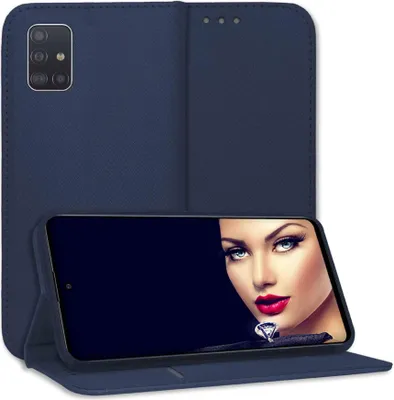 Produktbild von Bookstyle Schutzhülle Klapphülle Schutztasche Etui Cover für Samsung Galaxy A71 (A715, 6.7'') - Blau