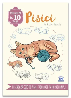 Produktbild von Zeichnen in 10 Schritten: Katzen – Zeichenanleitung für 7+ Jahre