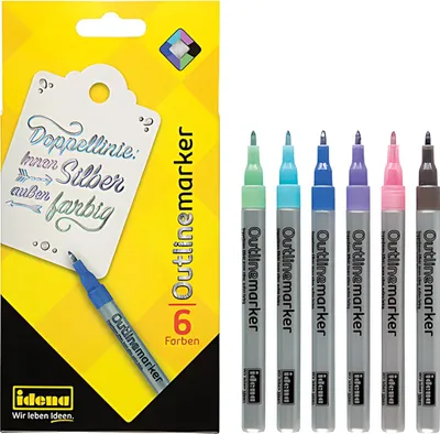 Produktbild von Idena Outline Marker 6er 4064997104550