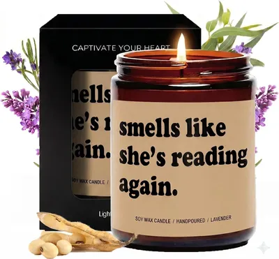 Produktbild von Geschenke für Damen, Duftkerzen für Herren, Geschenke für Leseratten