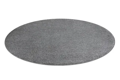 Produktbild von Teppich rund INDUS grau 95 eben, Melange Grau rund 133 cm