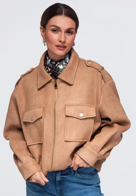 Produktbild von LARICA Damenjacke Loose Fit Utility Stil OW-JANP-0147 camel M/L