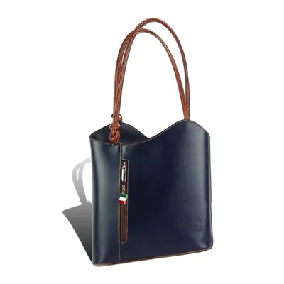Produktbild von Florence 2in1 Damen Rucksack dunkelblau Leder 29x9x28 cm D2OTF106M