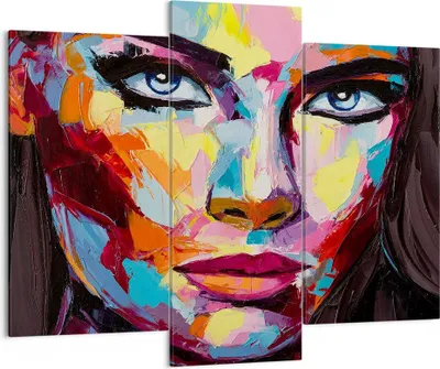 Produktbild von Bild auf Leinwand - Leinwandbild - Mädchen Gesicht - 130x100cm - Wand Bild - Wanddeko - Wandbilder - Leinwanddruck - Bilder - Kunstdruck - Wanddekoration - Leinwand bilder - Wandkunst - CB130x100-3471