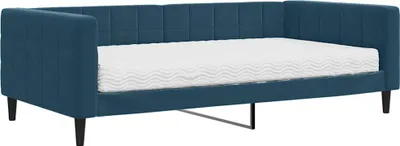 Obrázek produktu pro vidaXL Lehátko s matrací modré 100x200 cm Velvet