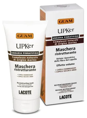 Image de Masque capillaire restructurant Guam pour cheveux secs et fourchus, 150 ml