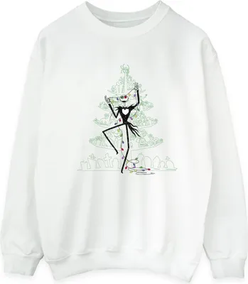 Produktbild von Disney - "The Nightmare Before Christmas" Sweatshirt für Herren BI42718 (4XL) (Weiß)