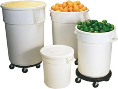 Produktbild von Tonne - PE - 121,1 l - 559x692 mm - Kunststoff-Rundbehälter - stapelbar - rot