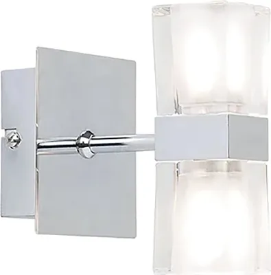 Produktbild von Endon Wandleuchte Enluce Weiß/Chrom IP20 2 x 40W G9 Halogen 840lm warmweiß 2700K