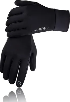 Produktbild von Winter Thermo-Handschuhe für Herren und Damen, Touchscreen, Rutschfeste, Winddichte Handschuhe, Kaltwetterhandschuhe zum Autofahren, Radfahren, Skifahren, Arbeiten im Freien
