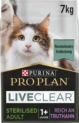 Productafbeelding van PURINA PRO PLAN LiveClear Gekookte kalkoen voor volwassen, gesteriliseerde katten