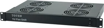 Produktbild von Deltaco 19-FT1U4, Lüfter-Set, Schwarz, 3 kg