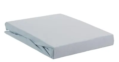 Produktbild von Beddinghouse Jersey Elasthan Spannbettlaken für Split-Topper bis 10cm Höhe Farbe Hellblau Größe 160x200/220x10cm