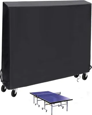 Produktbild von Tischtennisplatten-Schutzhülle, Tischtennisplatten-Abdeckung, wind-, regen- und UV-beständige Tischtennisplatten-Abdeckung, 165 x 70 x 185 cm