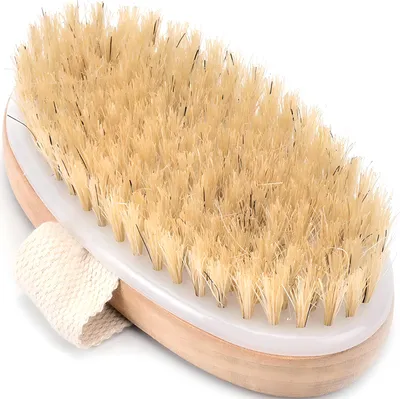 Obrázok produktu pre Masážna kefa, Kúpeľová kefa, Telesná kefa Prírodné štetiny Čistič chrbta, Exfoliačná kefa, ľahkými Drevená rukoväť, Masážne prístroje Retoo