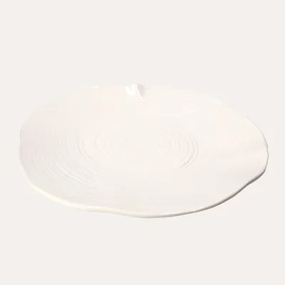 Immagine prodotto di KEYHOMESTORE | Piatto Grande da Portata in Vetroceramica Bianca 41 cm H.4cm